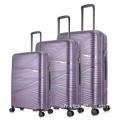 Valise à bagages de voyage Hardshell de marque personnalisée 3PCS PP